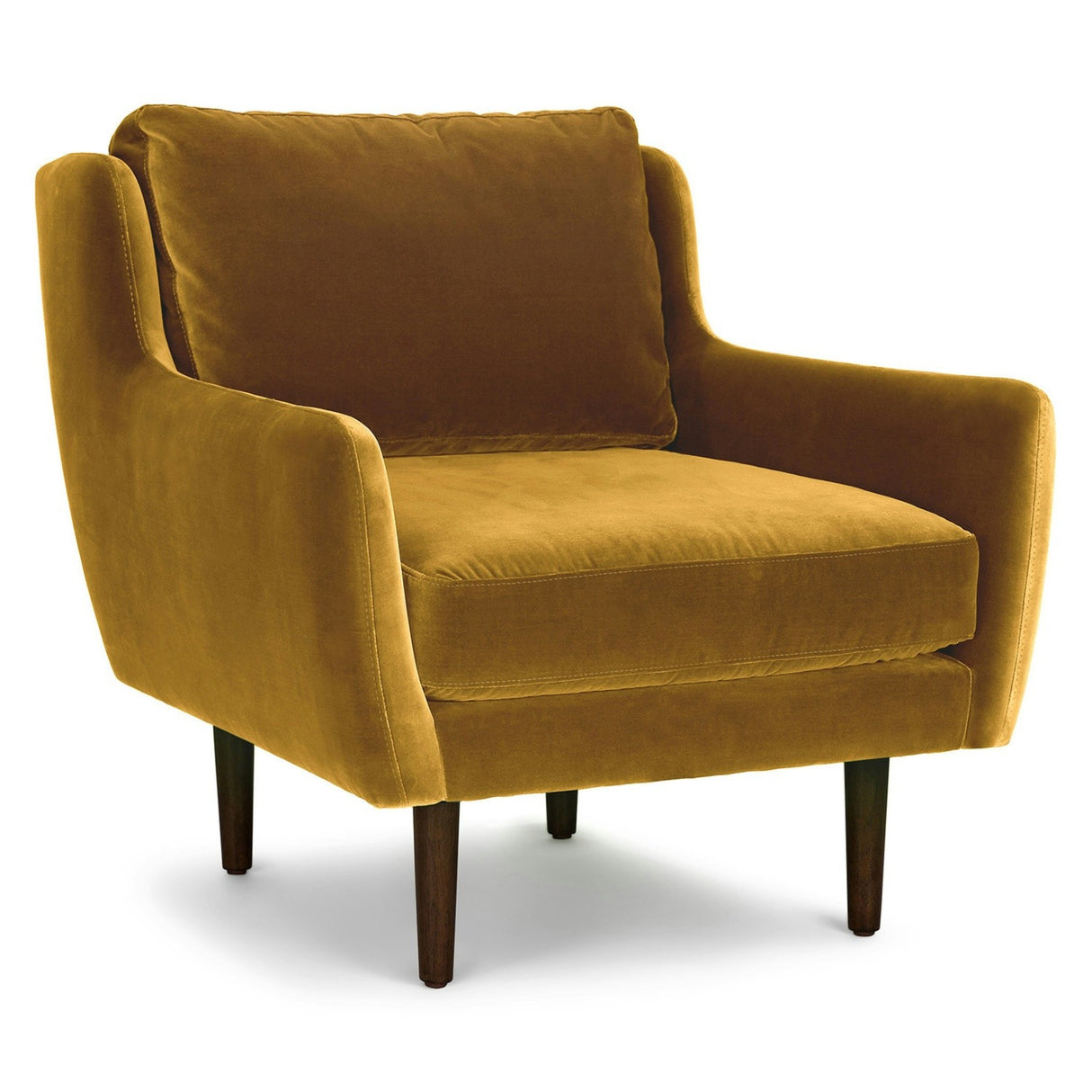 ARTICLE - Matrix 30.5" Velvet Lounge Chair - Yarrow Gold
