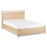 ARTICLE - Lenia Queen Panel Storage Bed - White Oak