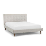 ARTICLE - Sven California King Tufted Bed - Birch Ivory
