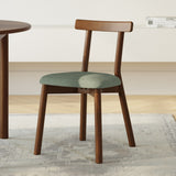 ARTICLE - Ulka Dining Chair - Walnut and Ratine Green