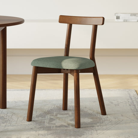 ARTICLE - Ulka Dining Chair - Walnut and Ratine Green