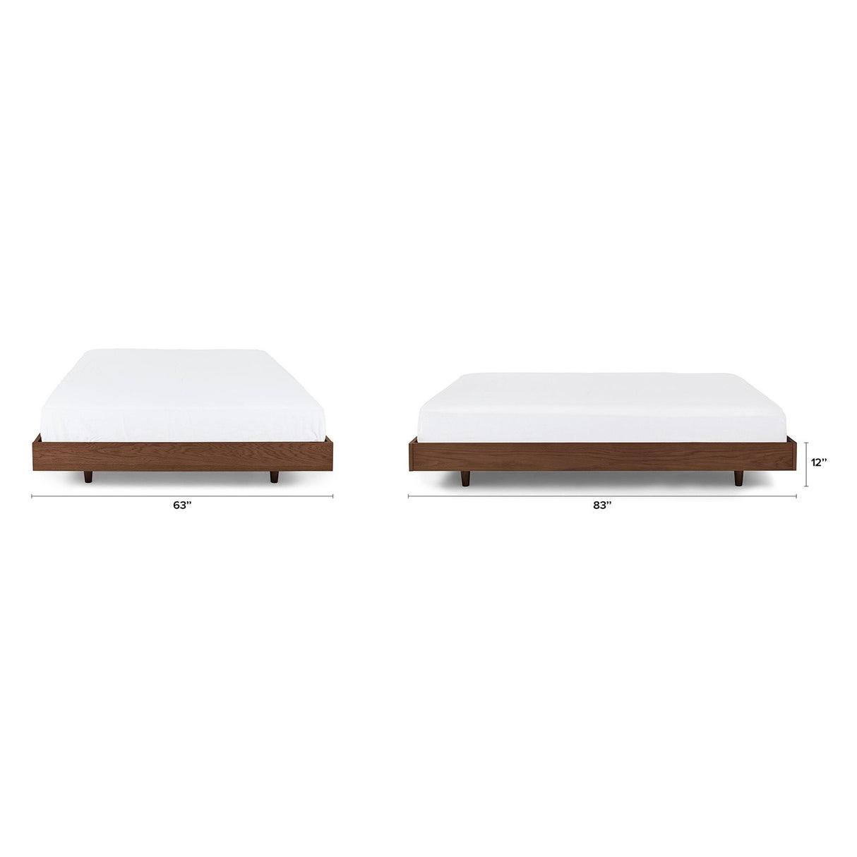 ARTICLE - Basi Queen Bed Frame - Walnut