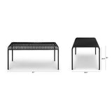 ARTICLE - Sarek 67"  Outdoor Dining Table - Black