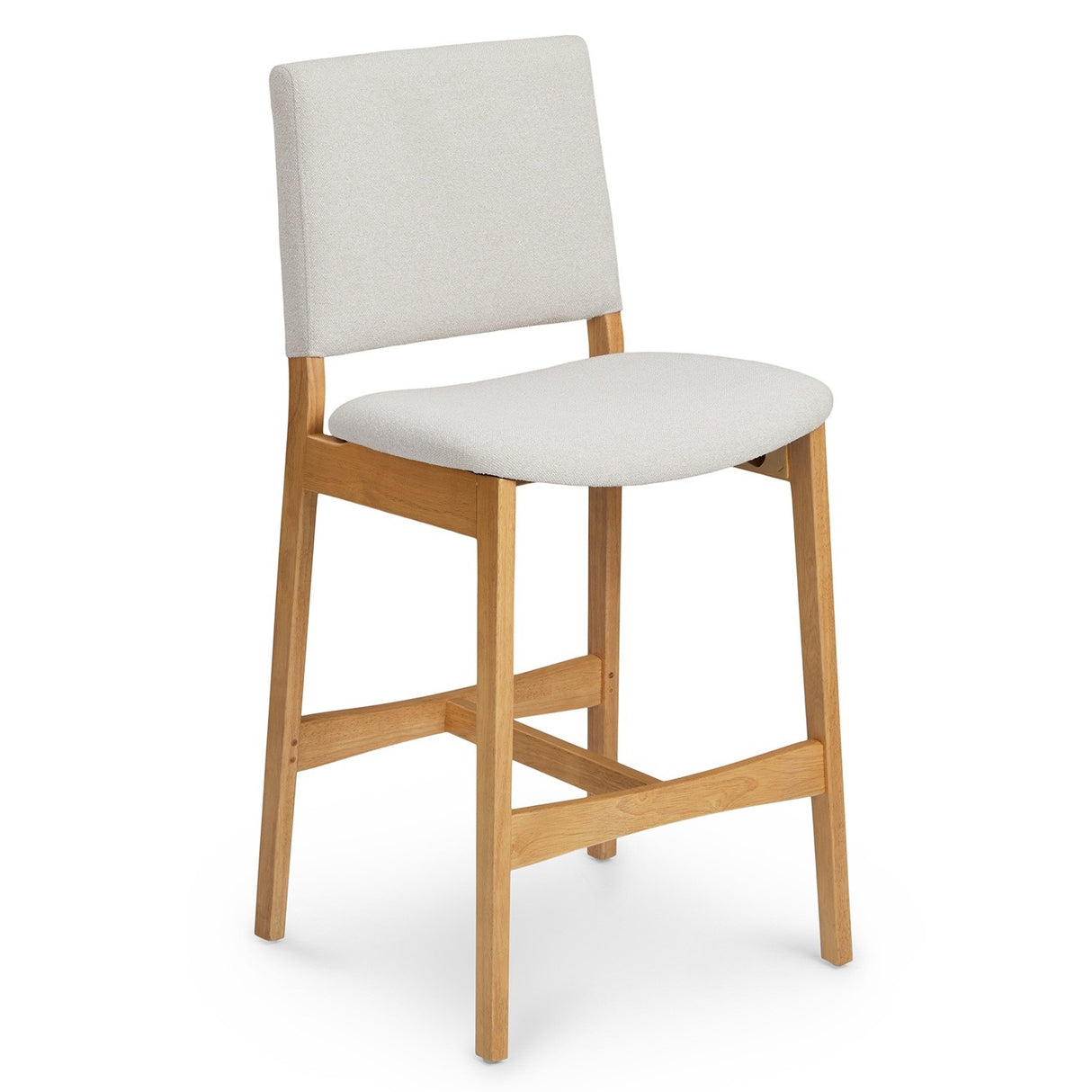 ARTICLE - Nosh Counter Stool - Oak and Ratine Ivory