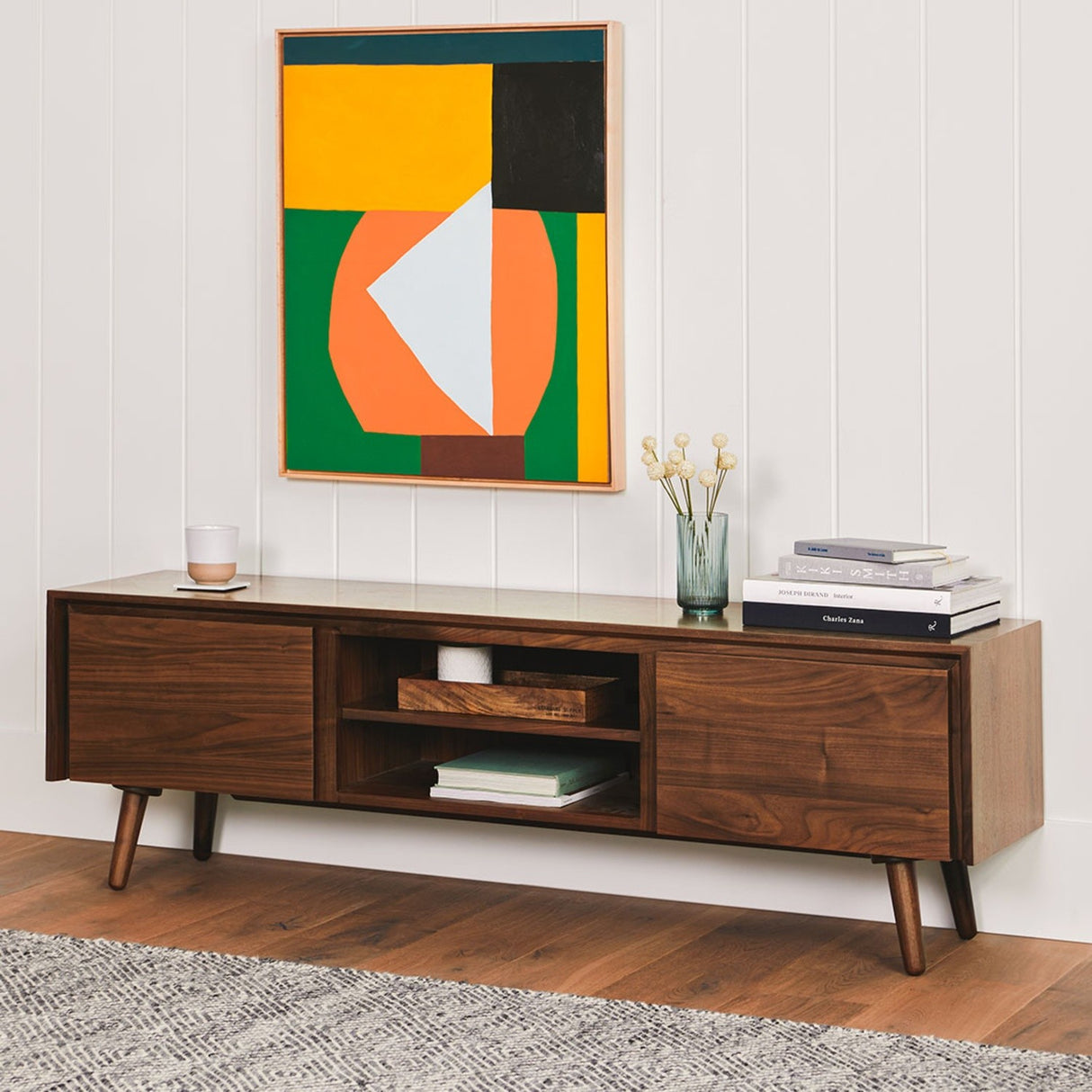 ARTICLE - Seno 63" Low Media Unit - Walnut