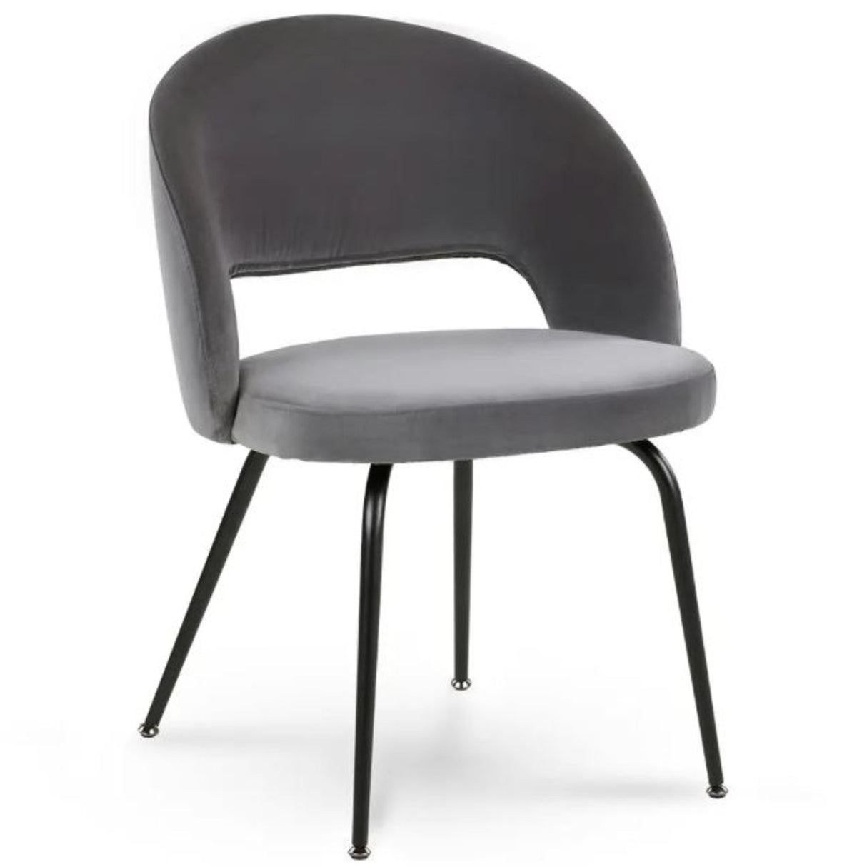 ARTICLE - Kapp Velvet Dining Chair - Plush Pacific Charcoal