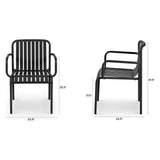 ARTICLE - Sarek Outdoor Stackable Dining Armchair - Black