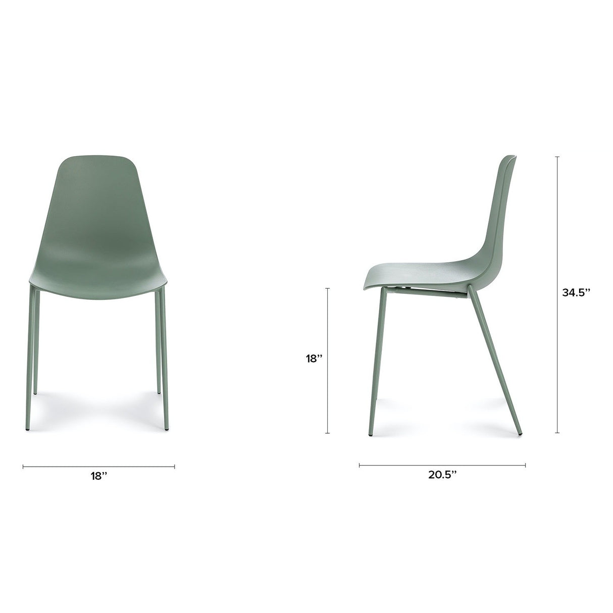 ARTICLE - Svelti Dining Chair - Aloe Green