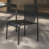 ARTICLE - Sarek Outdoor Stackable Dining Chair - Black