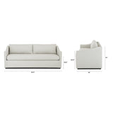 ARTICLE - Landry 84.5" Sofa Sleeper Bed - Napa Dove