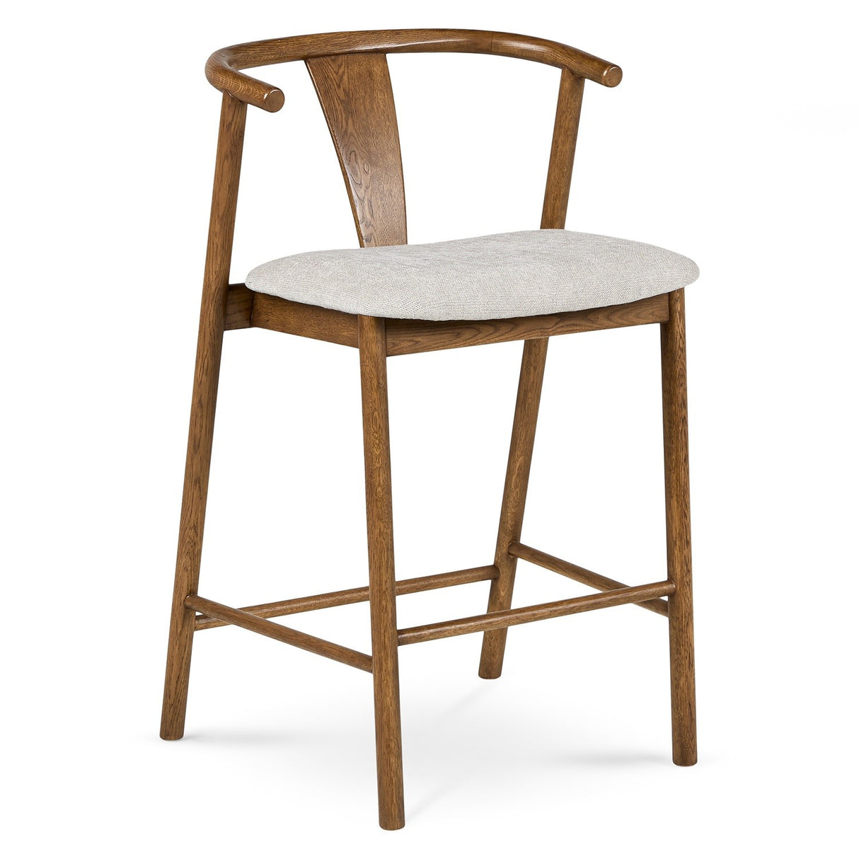 ARTICLE - Fonra Counter Stool - Smoked Oak and Santolina Gray