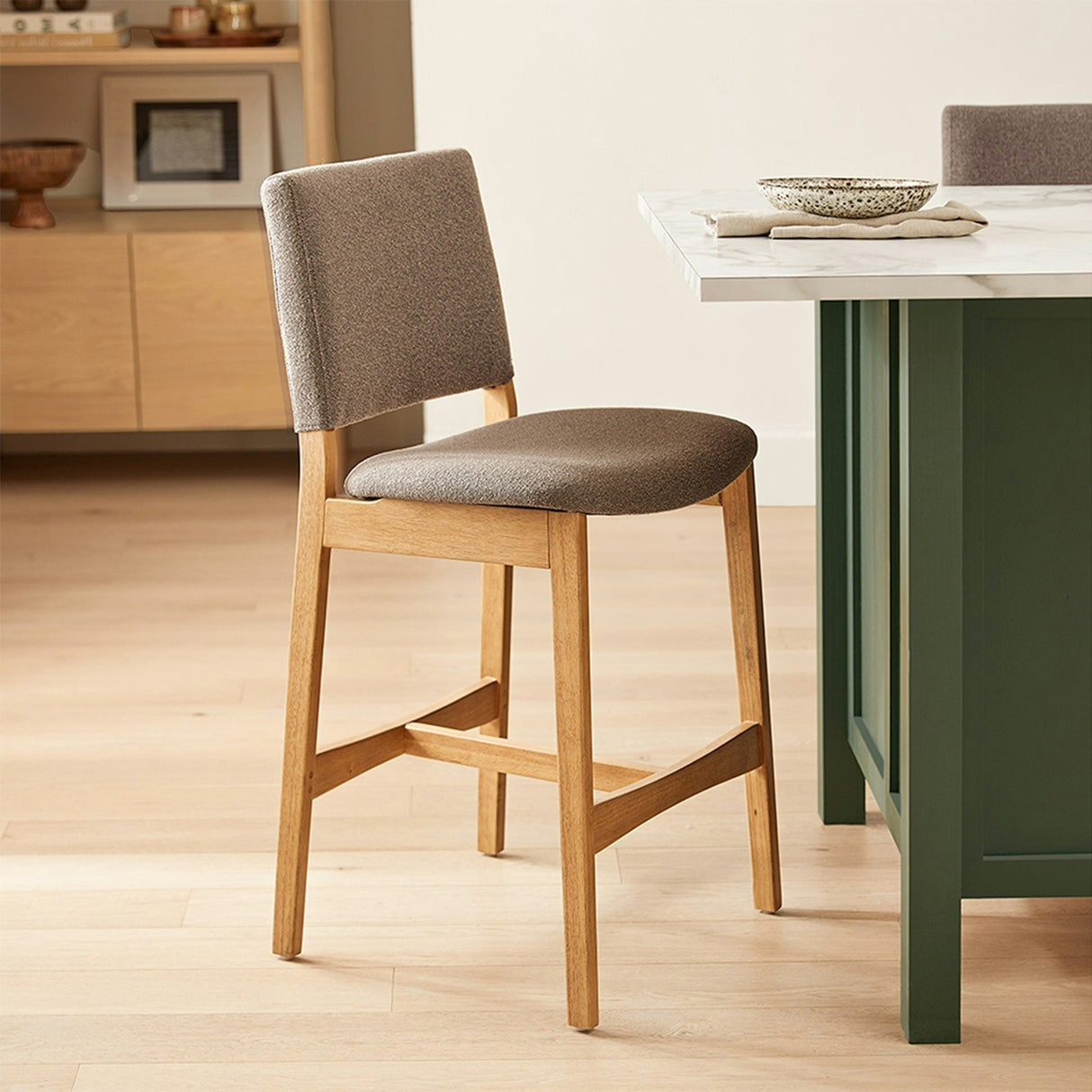ARTICLE - Nosh Counter Stool - Oak and Ratine Brown