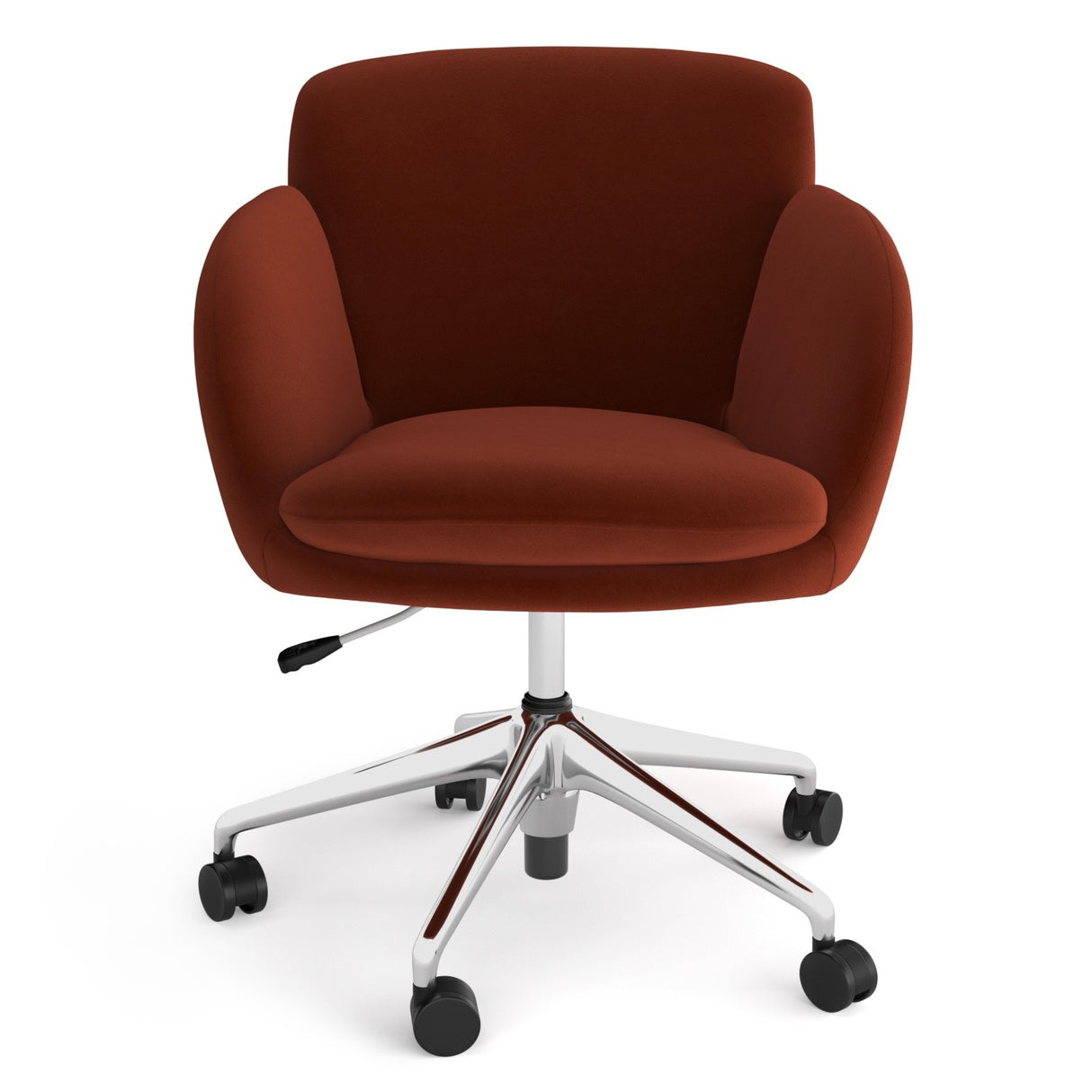 Bea Velvet Office Chair - Hale Rust