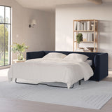 ARTICLE - Marina 90" Velvet Sofa Sleeper Bed - Hale Ink