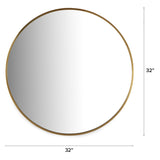 ARTICLE - Mansfield Small Round Wall Mirror - Brass