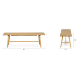 ARTICLE - Seno 55" Bench - Oak