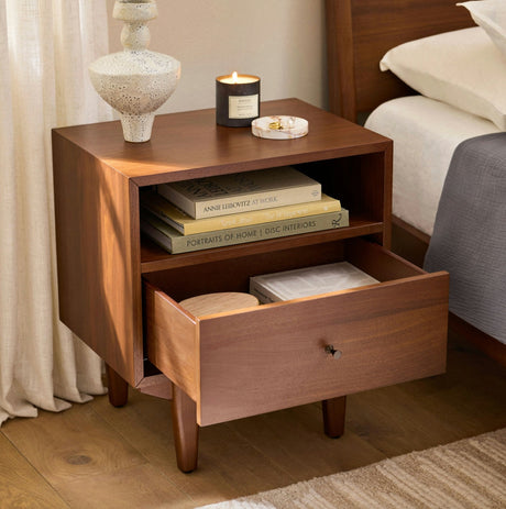 ARTICLE - Cooper 1-Drawer Nightstand (Walnut)