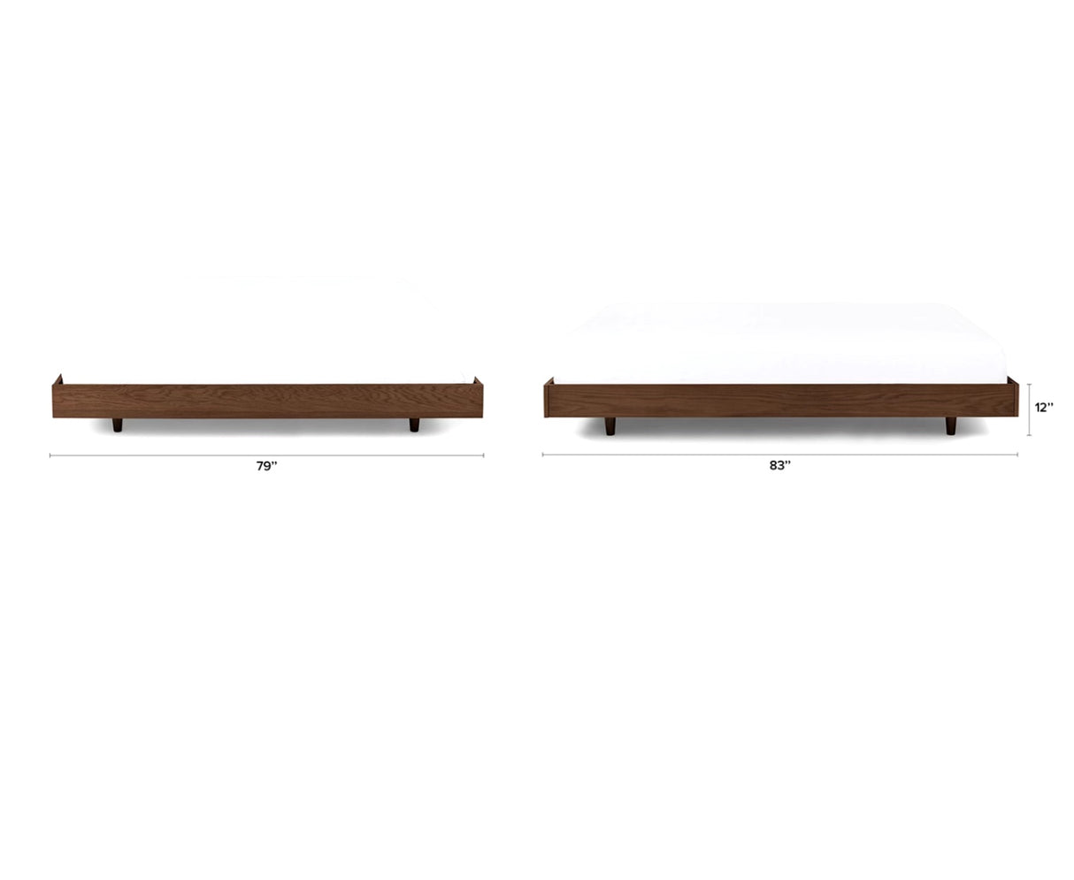 ARTICLE - Basi King Bed Frame (Walnut)