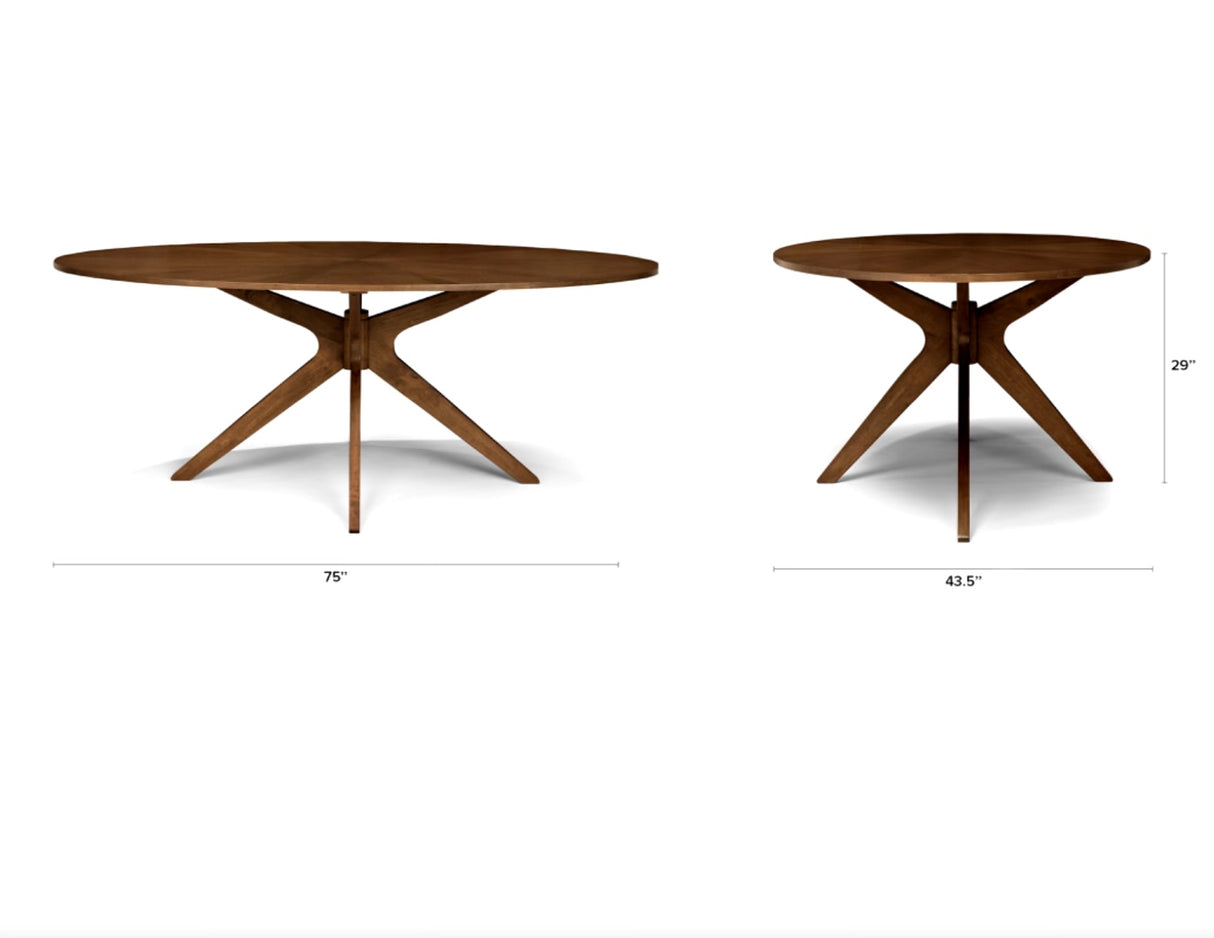 ARTICLE - Conan Oval Dining Table (Walnut)