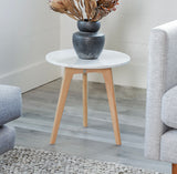 Mara Marble Side Table (Oak)