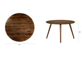 ARTICLE - Seno Round Dining Table for 4 (Walnut)