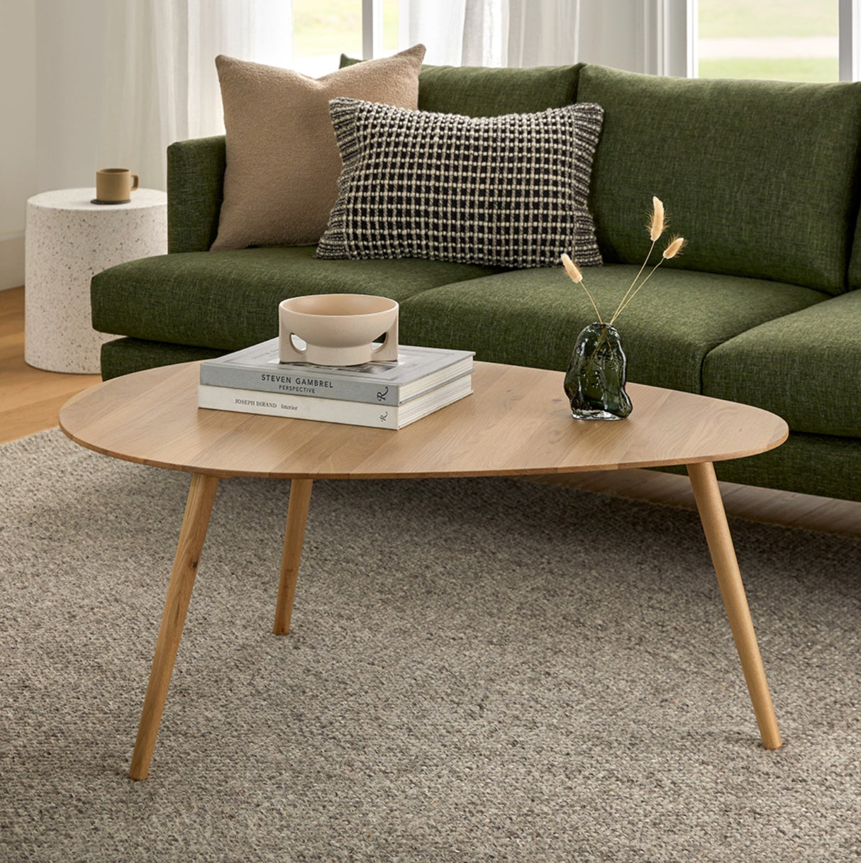 ARTICLE - Amoeba 42.5" Coffee Table (White Oak)