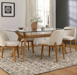 ARTICLE - Emmer Glass Dining Table (Oak)