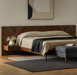 ARTICLE - Nera King Bed w/ Nightstands (Walnut)