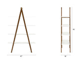 ARTICLE - Caliper Shelving Unit (White/Walnut)