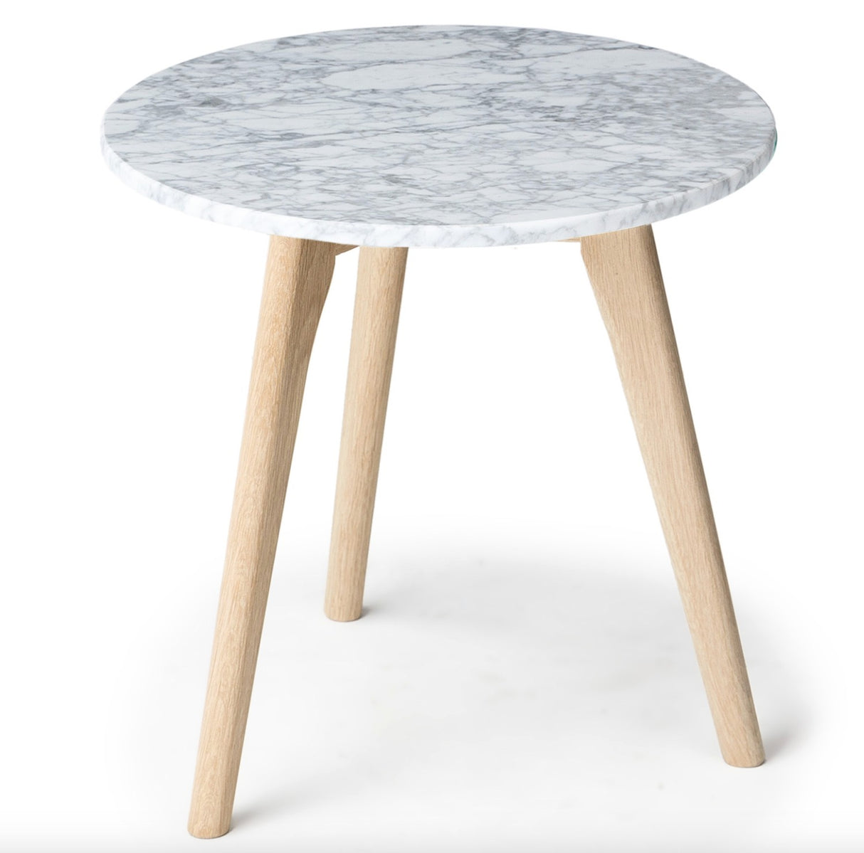 Mara Marble Side Table (Oak)