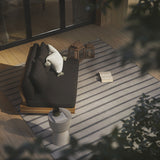 ARTICLE - Lubek Outdoor Loveseat (Slate Gray)