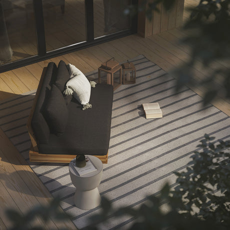 ARTICLE - Lubek Outdoor Loveseat (Slate Gray)