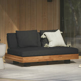 ARTICLE - Lubek Outdoor Loveseat (Slate Gray)