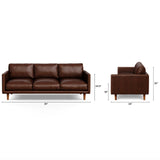 ARTICLE - Nirvana Leather Sofa (Indiana Brown)
