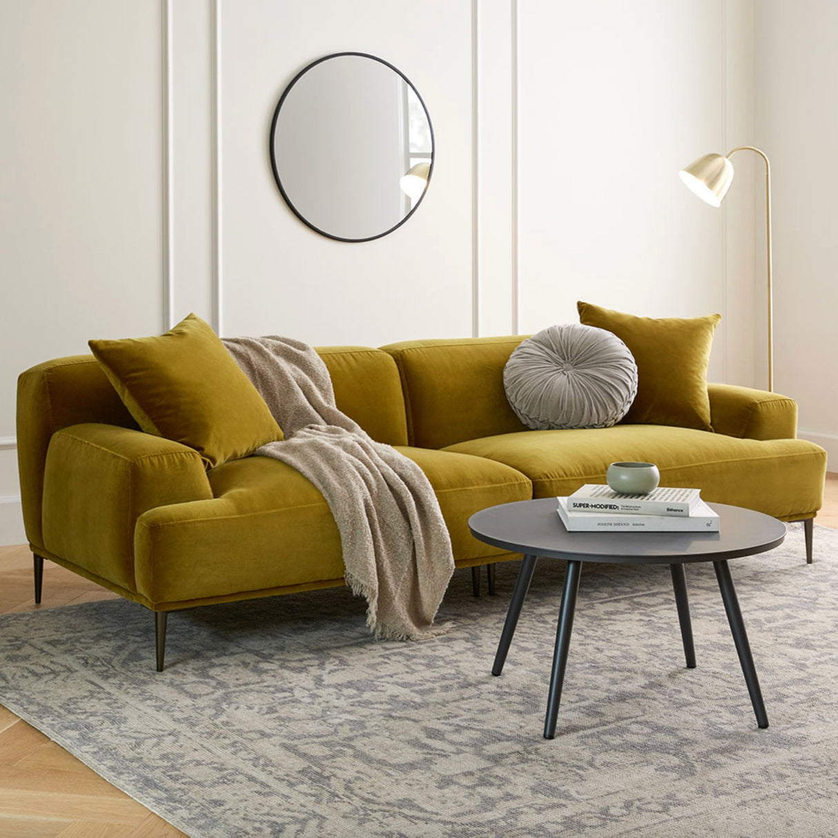 ARTICLE - Abisko Velvet Sofa (Yarrow Gold)