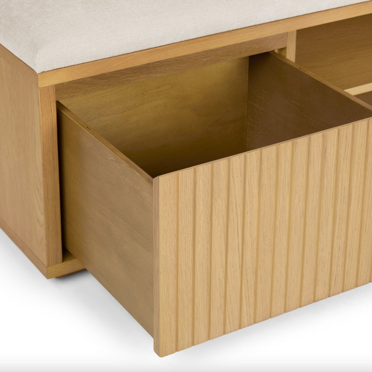 ARTICLE - Kouva Bench and Wall Panel (Natural Oak/Santolina Gray)