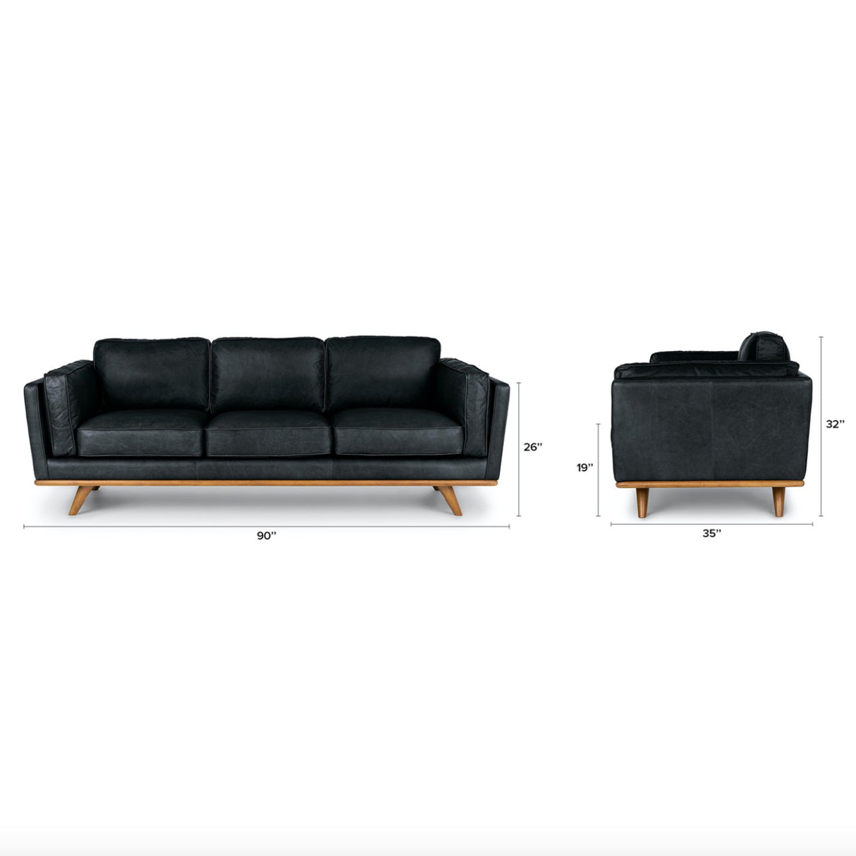 ARTICLE - Timber Sofa (Charme Black)