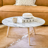 ARTICLE - Mara Marble Coffee Table (Oak)
