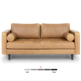 ARTICLE - Sven Tufted Loveseat (Charme Tan Leather)