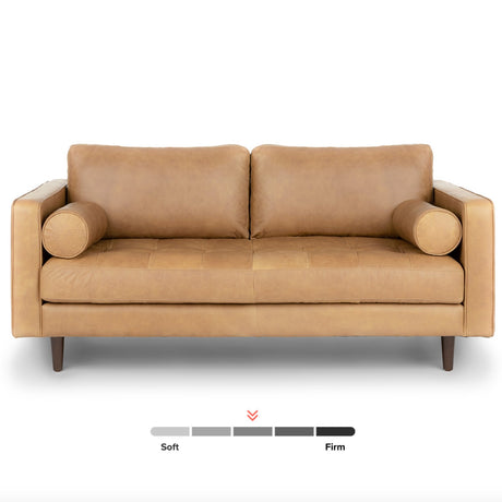ARTICLE - Sven Tufted Loveseat (Charme Tan Leather)
