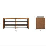 ARTICLE - Torme Short Bookcase (Smoked Oak)