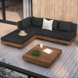 ARTICLE - Lubek Left Outdoor Sectional Set (w/ Table)