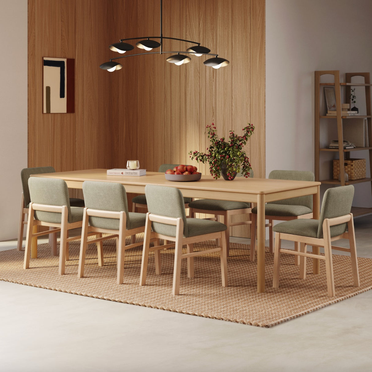 ARTICLE - Heidi Extendable Dining Table for 8-10 (White Oak)