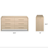 ARTICLE - Faydra 6-Drawer Dresser (Natural Ash)