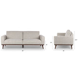 ARTICLE - Rhett Sofa (Pepper Ivory)