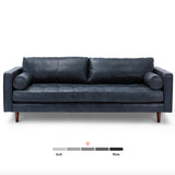 ARTICLE - Sven Leather Tufted Sofa (Oxford Blue)