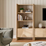 ARTICLE - Torme Tall Storage Bookcase (White Oak)