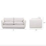 ARTICLE - Leigh Sofa Bed (Silver Ivory Performance Fabric)