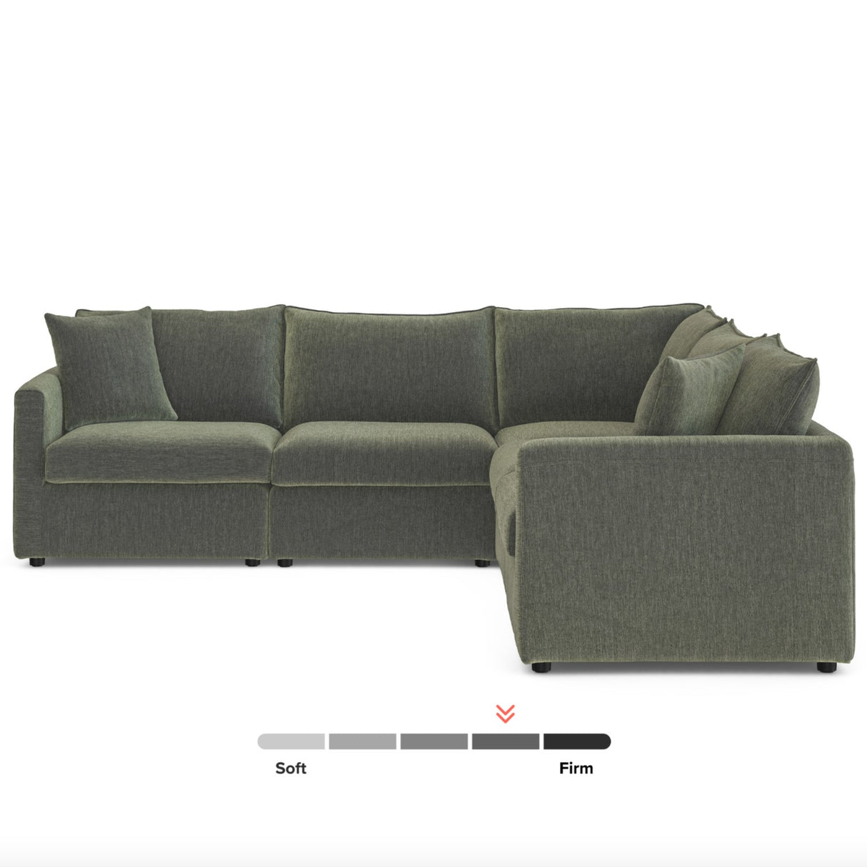 ARTICLE - Lenae Corner Sectional w/ Ottoman (Eleos Green)