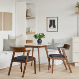 ARTICLE - Vena Cafe Table (Marble/Walnut)